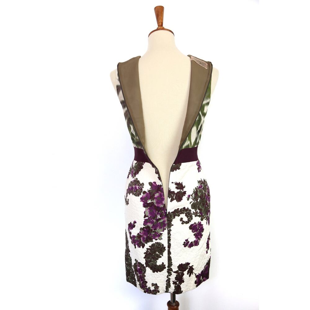 Giambattista Valli Paris Silk Cotton Dress Floral Size 38 XXS - Picture 3 of 11